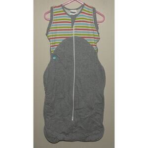 Love To Dream Swaddle Up Winter Warm 50/50 Large 18-24 Lbs. Gray W/ Stripes